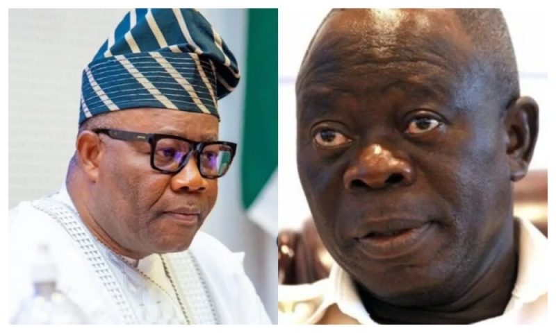 You have to resign – Oshiomhole slams Akpabio over Senate standing orders
