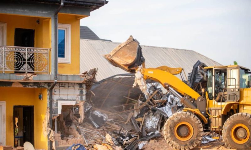 Edo Govt demolishes building linked to cultism, ritual activities
