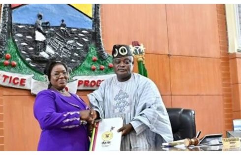 Lagos Assembly swears in Adenike Oshinowo as first female clerk