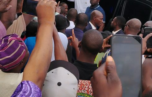 Osun election: Adeleke arrives polling unit to cast his vote [Photos]